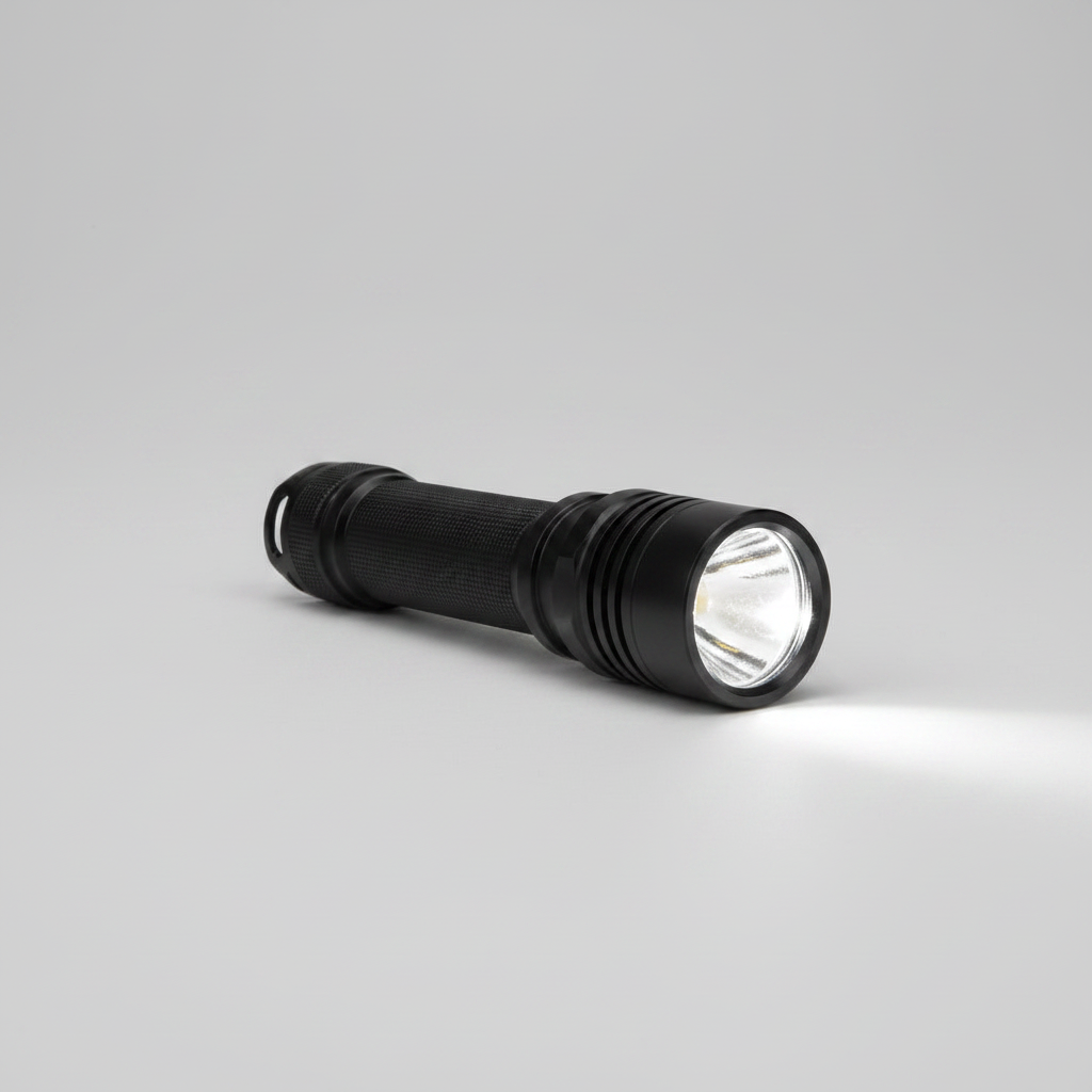 Moktan Sabai Rechargeable LED Flashlight | High Lumen Zoomable Torch with LCD Power Display