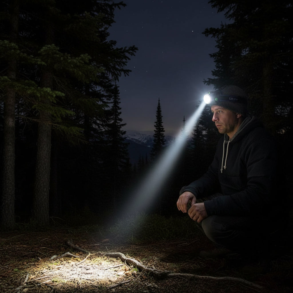 Ganstrad Powerful LED Headlamp Zoomable Rechargeable Waterproof for Camping Fishing