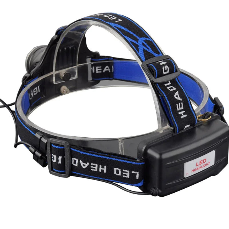 Ganstrad Powerful LED Headlamp Zoomable Rechargeable Waterproof for Camping Fishing