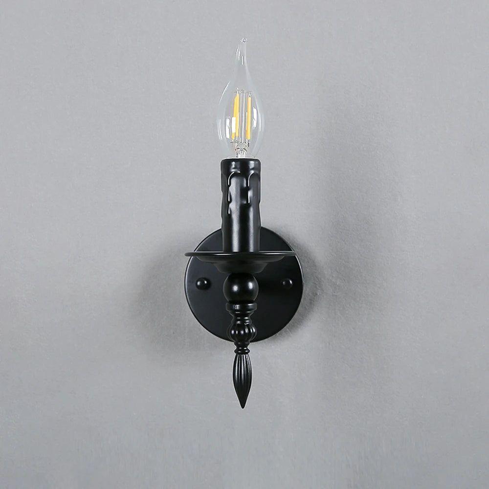 Moktan Sabai Vintage Industrial Wall Sconce Retro Candle Wall Lamp Bedside Stair Hallway