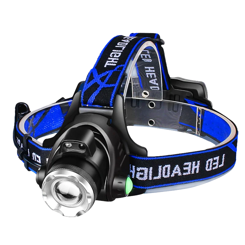 Ganstrad Powerful LED Headlamp Zoomable Rechargeable Waterproof for Camping Fishing New V2