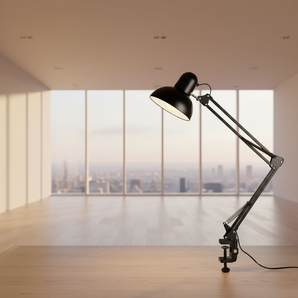 Moktan Sabai Flexible LED Desk Lamp Adjustable Metal Reading Light for Home Office Study Table