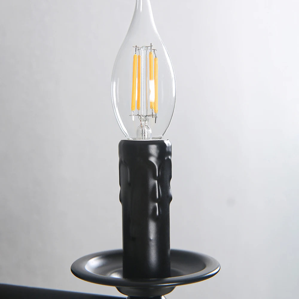 Moktan Sabai Vintage Industrial Wall Sconce Retro Candle Wall Lamp Bedside Stair Hallway