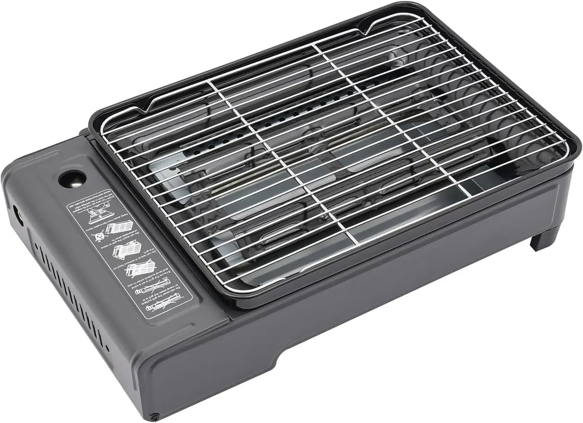 Moktan Sabai Portable Butane Grill Stove with Grill Net Outdoor Camping Traveling Trekking BBQ